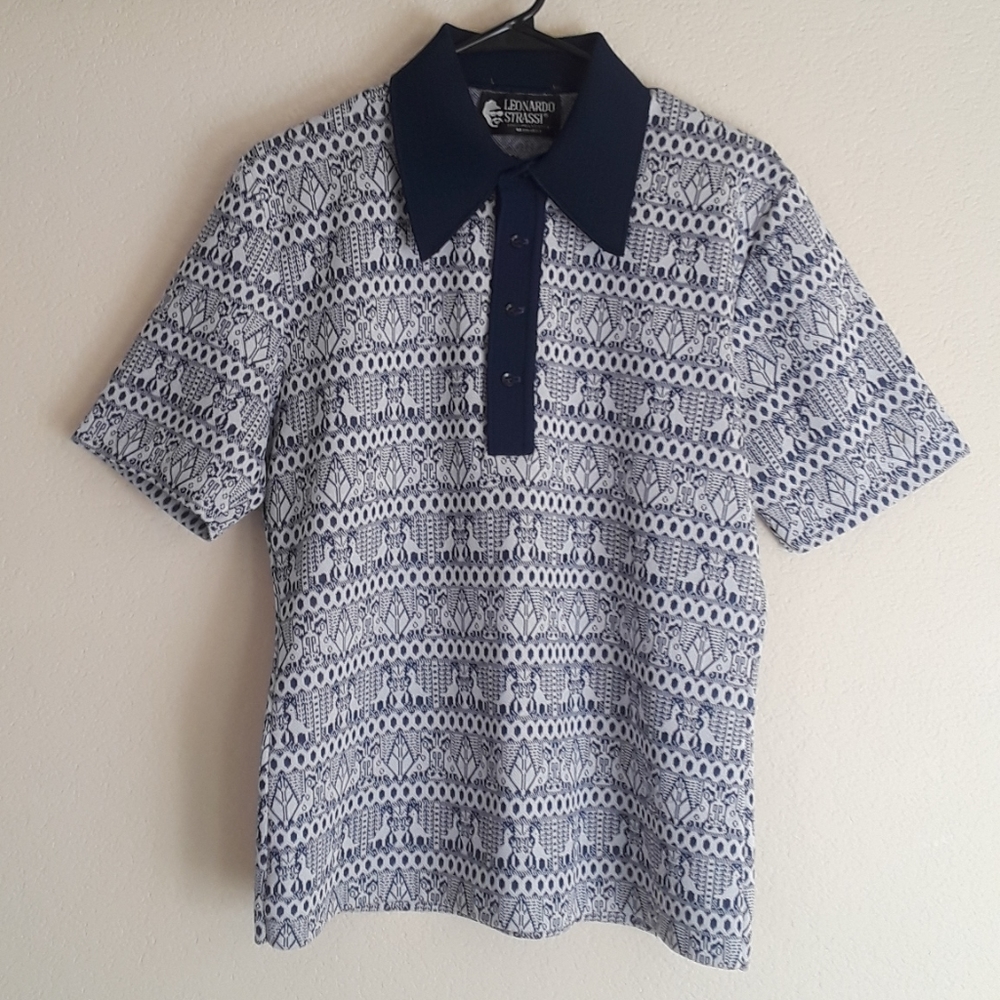 Vintage Leonardo Strassi Mens Short Sleeve -MED